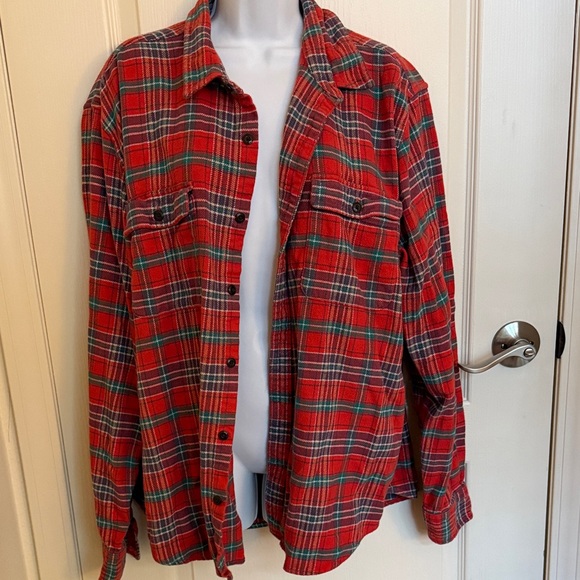 Lucky Brand Tops - Lucky Brand Red Plaid Women's Jersey Top